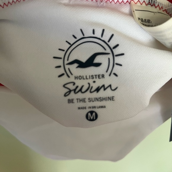 Hollister Womens Medium New With Tag Red and White Bikini Bottoms - Picture 4 of 5